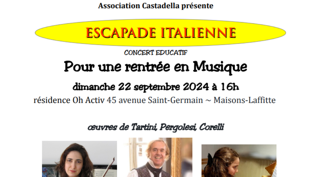 concert castadella escapade italienne